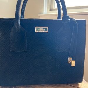 Black Suede Snakeskin Kate Spade purse